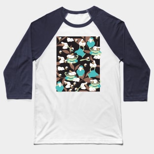 Rabbit Tea Party Art II Baseball T-Shirt